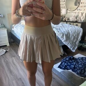 Vanilla Star Cream Mini Skater Skirt